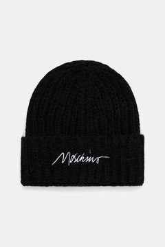 Moschino yünlü kumaştan kadın beanie şapka