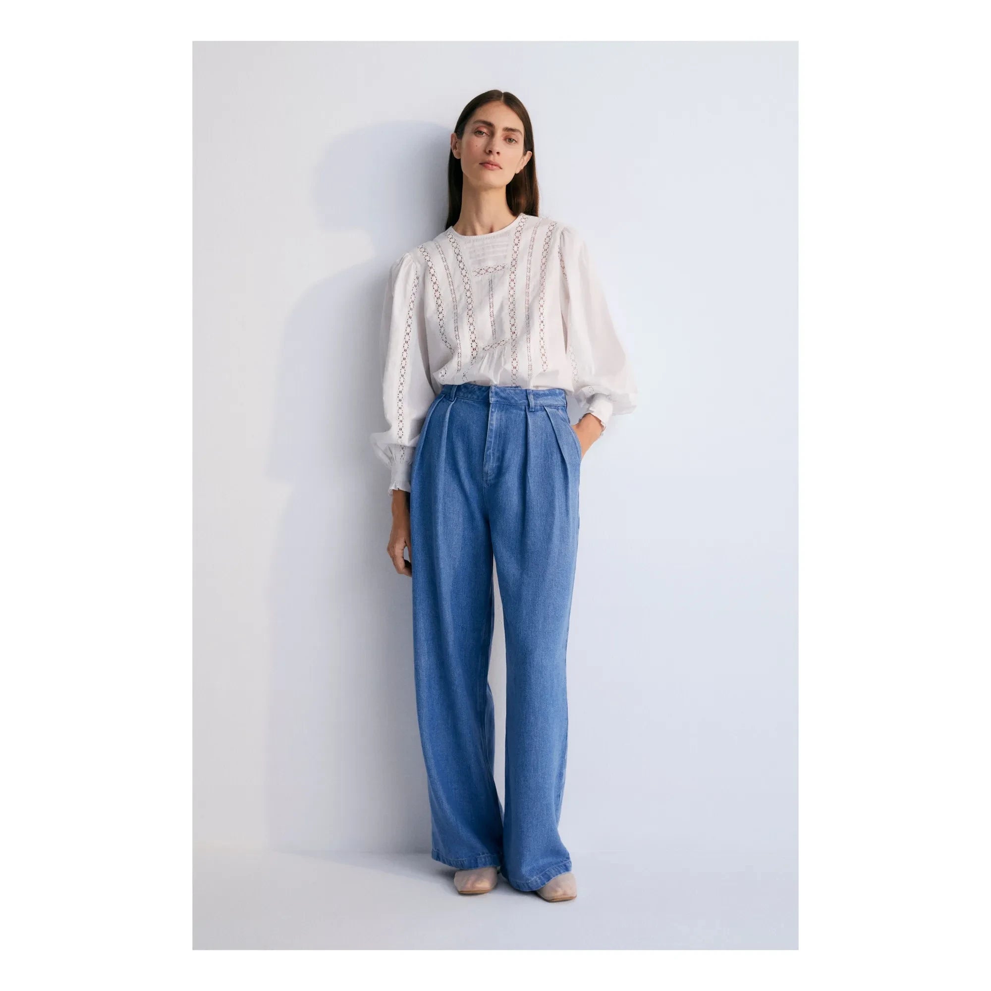 the new society - Jean Micenas - Damenkollektion | Mittelblau