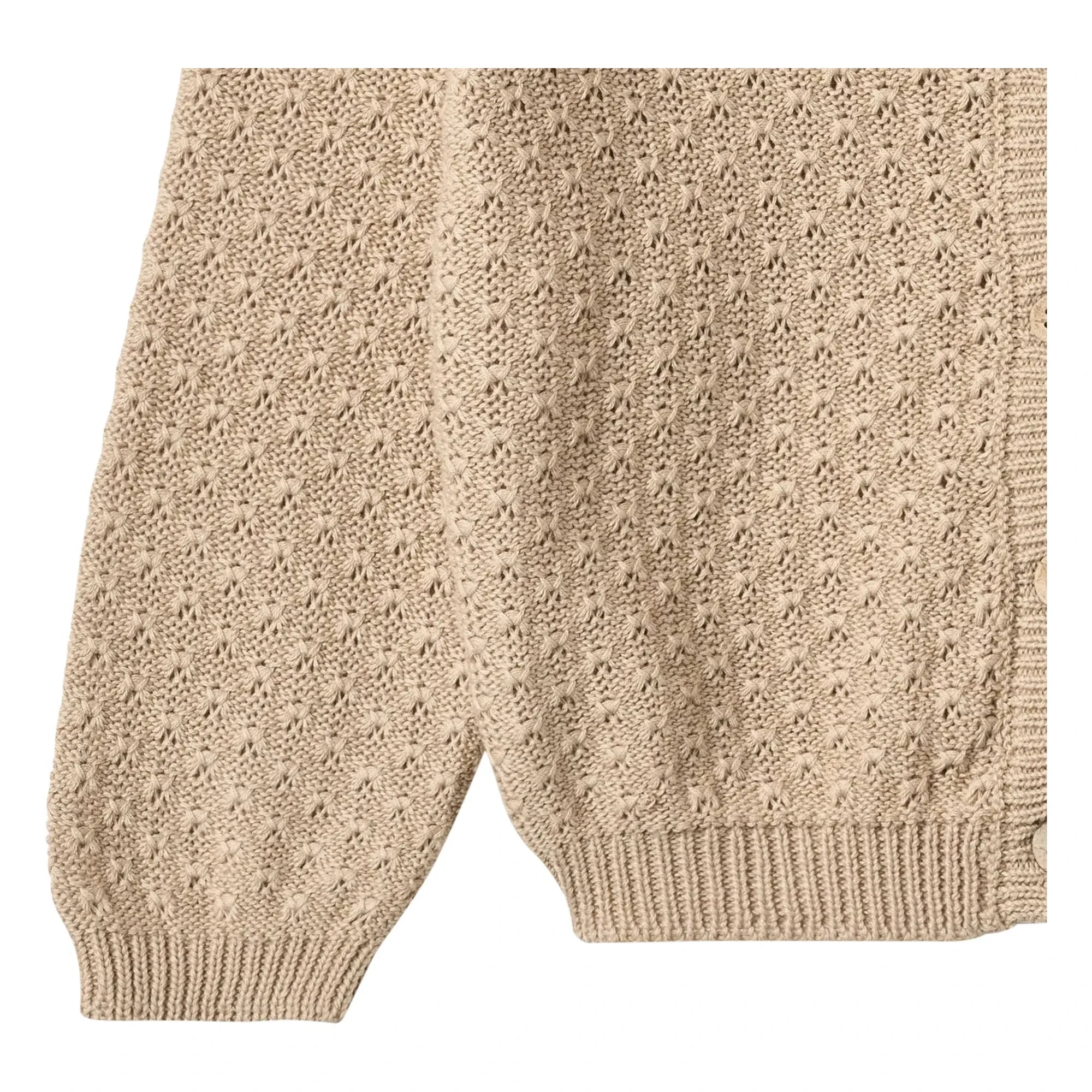 Wheat - Magnella Organic Cotton Cardigan | Ecru