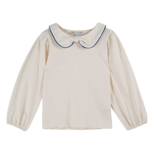 Emile et Ida - T-Shirt aus Bio-Baumwolle Picote | Creme