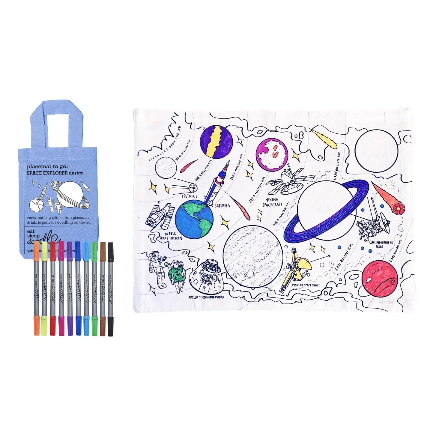 EatSleepDoodle - “Space” Boyama Yer Matı