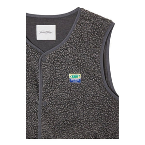 American Vintage - Hoktown Fleece Sleeveless Jacket | Dark Heather Gray