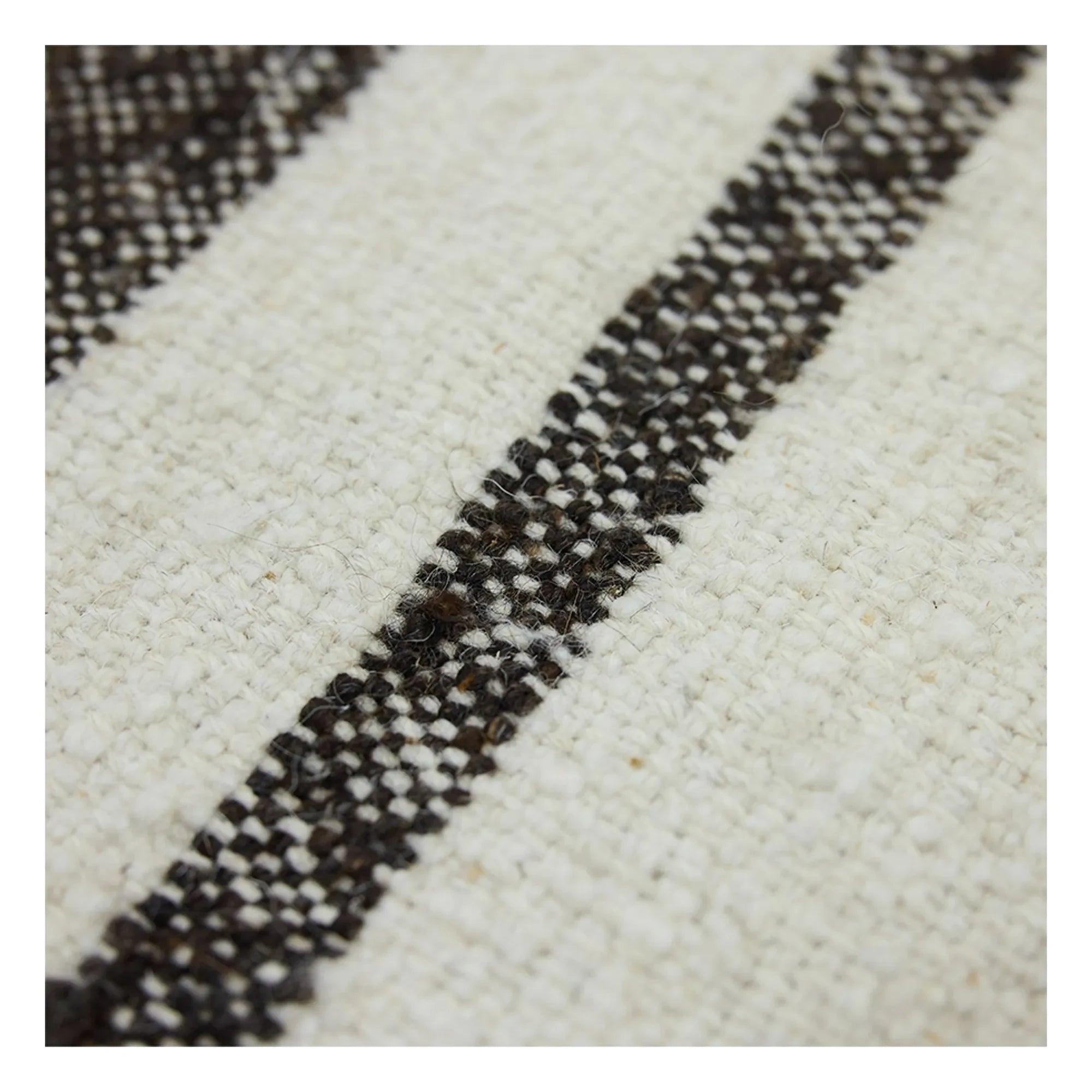 HKliving - Striped Kelim Rug | Cream
