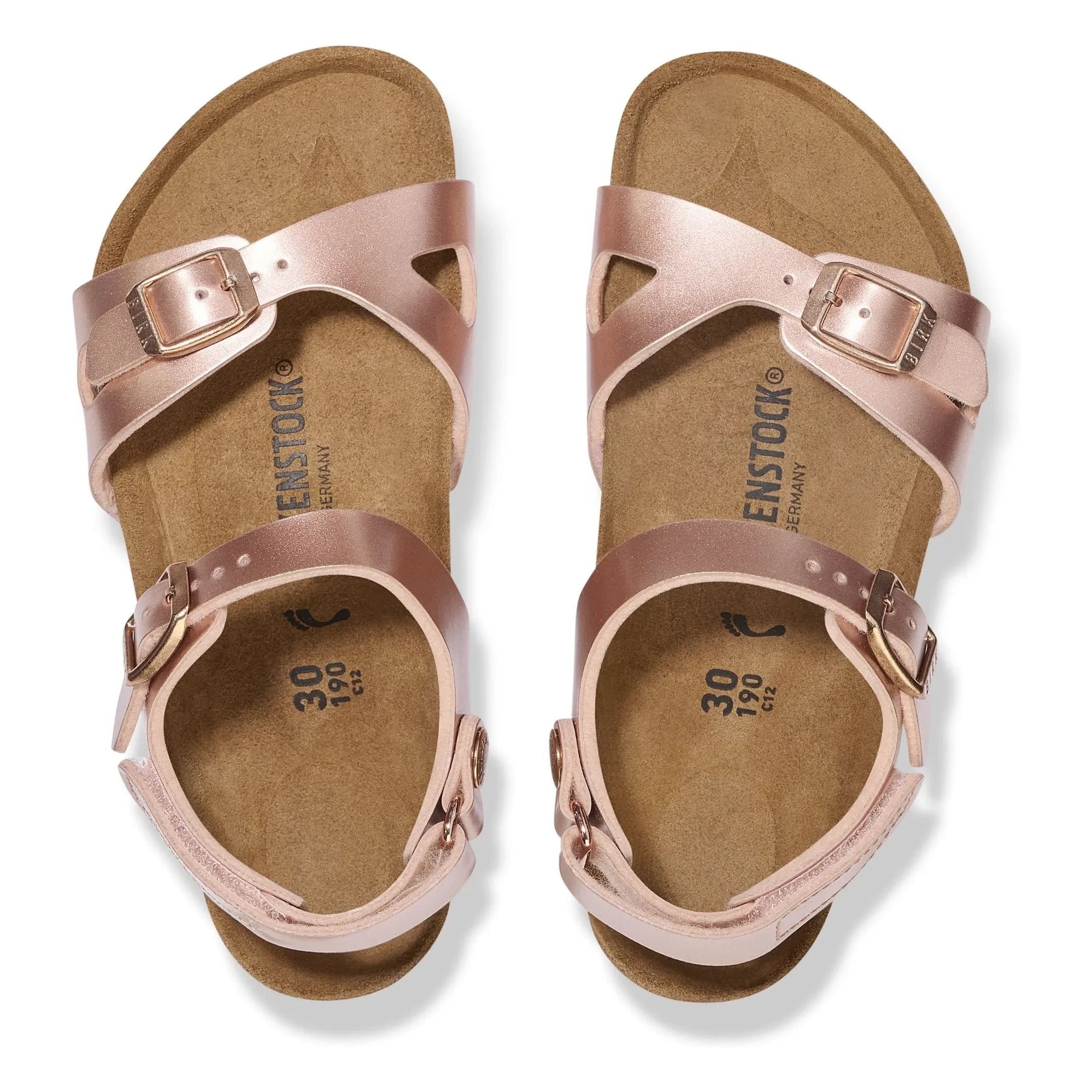 BIRKENSTOCK - Rio AS Çocuk Birko-Flor Kız Sandaletleri | Champagne Rosé