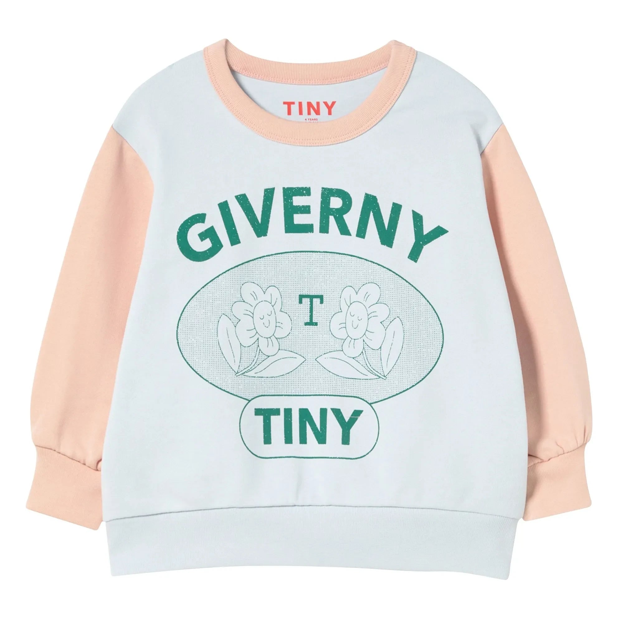Tinycottons - Sweat Giverny The Place To Be Bio-Baumwolle | Hellblau