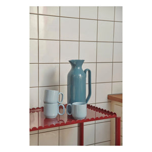Hay - Barro Terracotta Cups - Set of 2, Rui Pereira | Light Blue