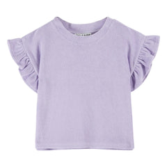 Emile et Ida - Terry Ruffled T-Shirt | Mauve