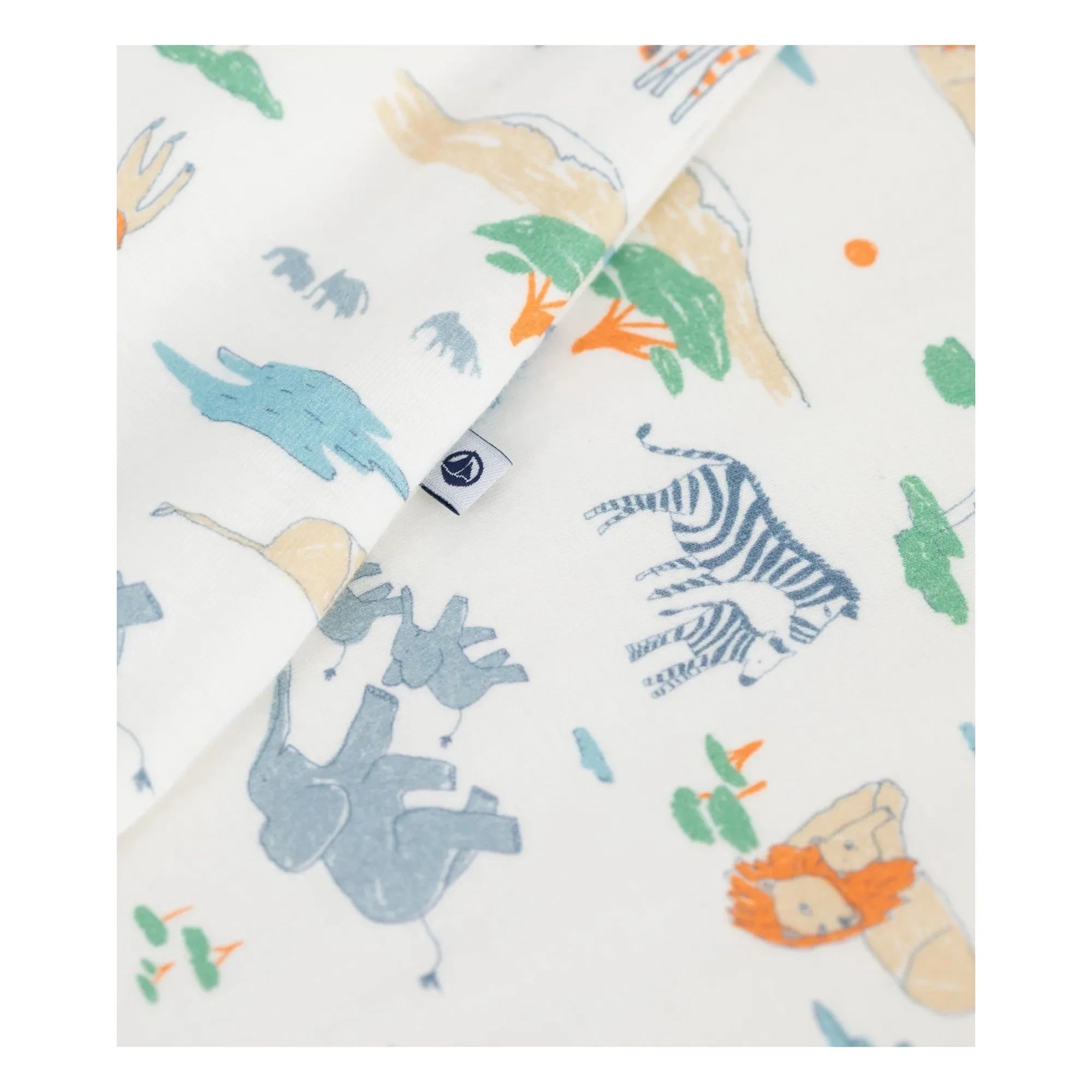 Petit Bateau - Savane organik pamuk uyku tulumu | Beyaz