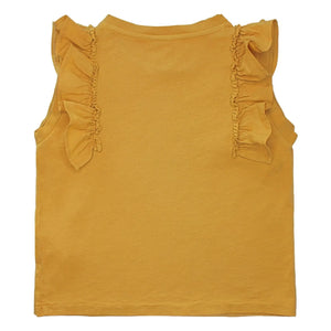 Babe & Tess - Rüschen-T-Shirt Antonella | Ocker