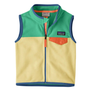 Patagonia - Micro D Snap-T Geri Dönüştürülmüş Elyaf Kolsuz Polar Bebek Ceketi | Turkuaz
