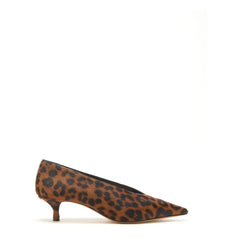 Le Monde Beryl - Leopard Calf Leather Slippers | Brown