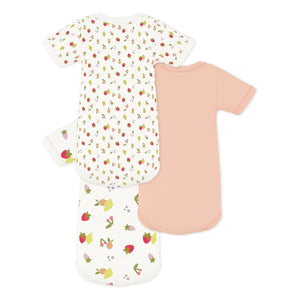Petit Bateau - 3'lü Gövde Meyveler | Ekru