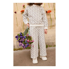Louise Misha - Ysalia Organic Cotton Floral Pants | Cream
