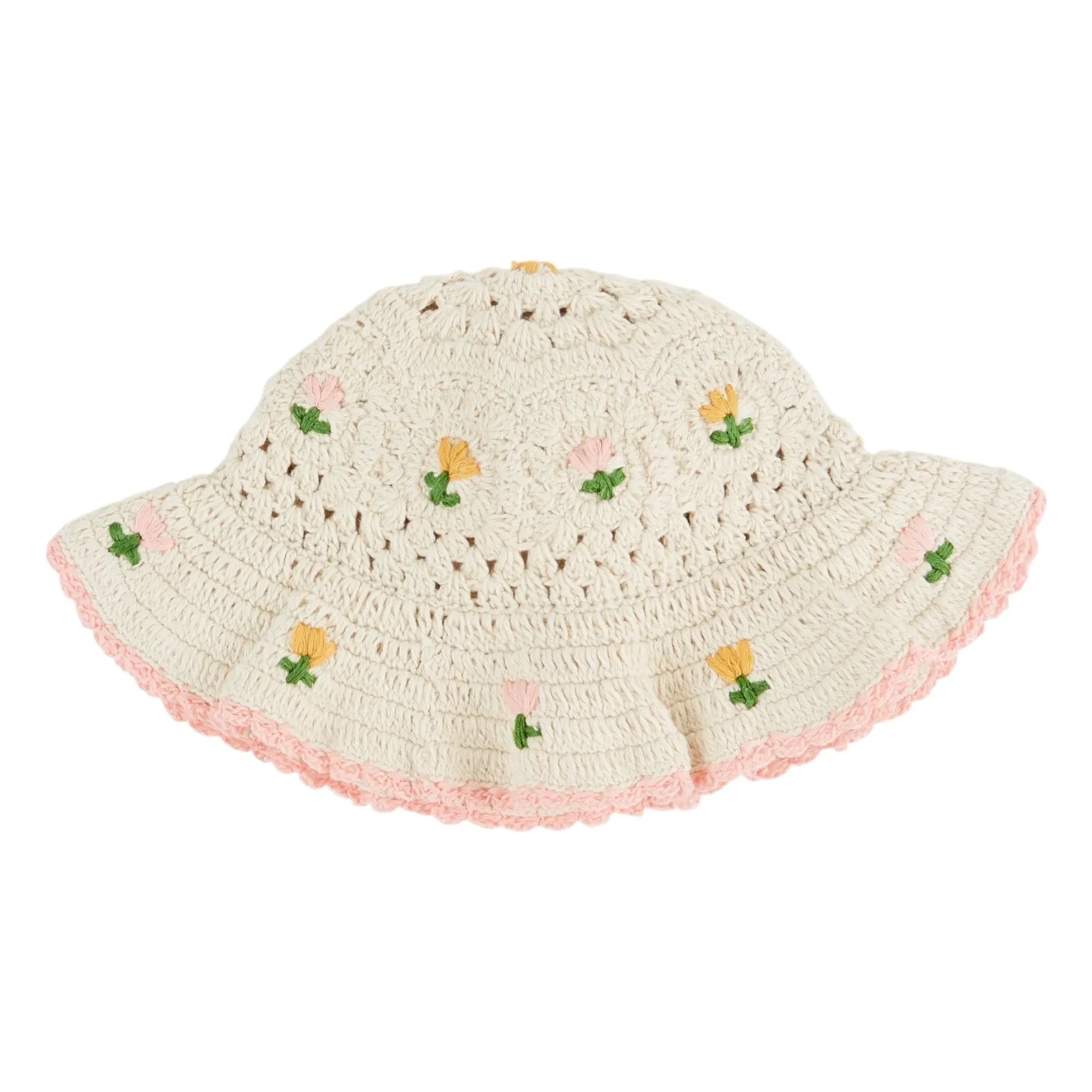 Emile et Ida - Fischerhut Häkel-Tulpen | Creme