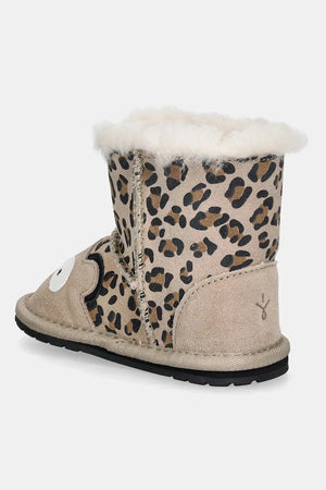 Emu Australia Cheetah Walker Çocuk Süet Kar Botları