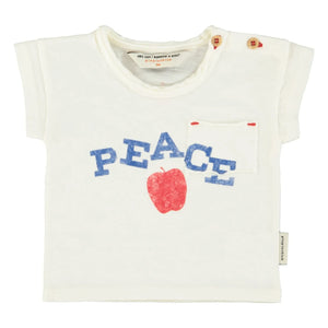 Piupiuchick - Peace Tişört | Ecru