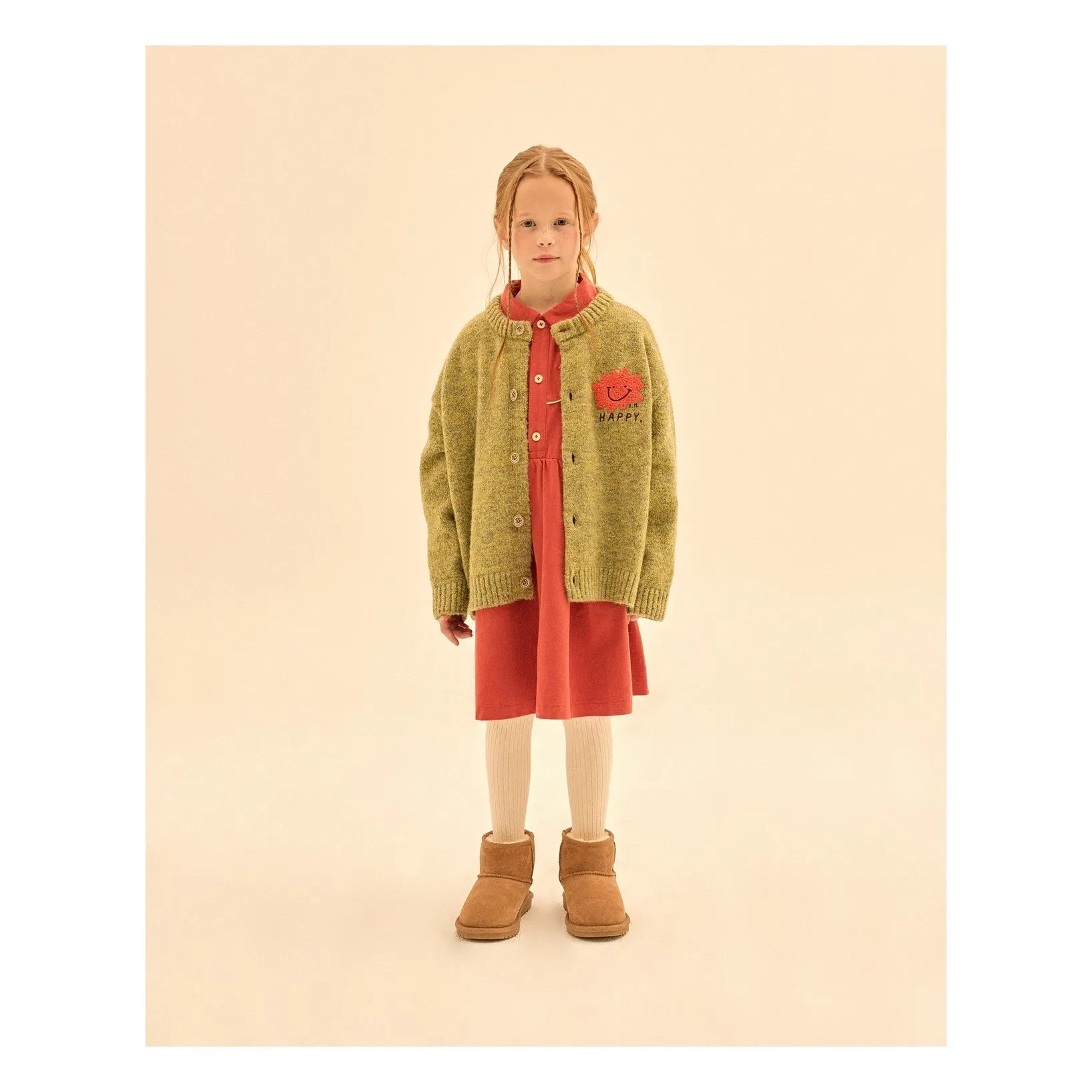 Jelly Mallow - Happy Cardigan | Olive Green