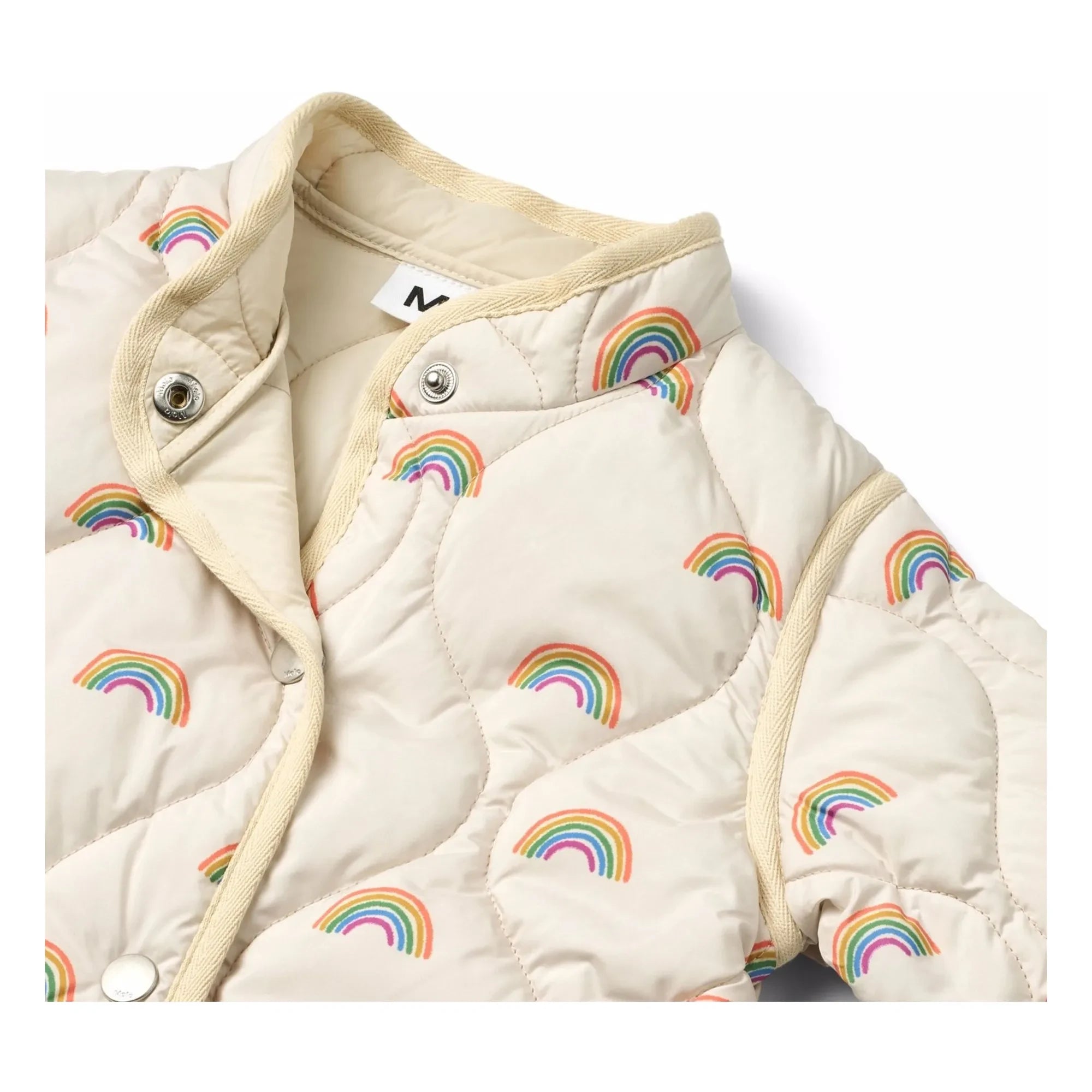 Molo - Harrie Rainbow Jacke aus recycelten Fasern | Ecru