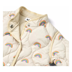 Molo - Harrie Rainbow Jacke aus recycelten Fasern | Ecru