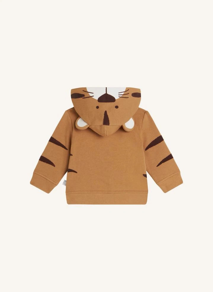 Stella McCartney Kids - Tiger Kapüşonlu Sweatshirt | Camel