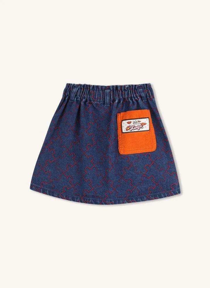 Kenzo - Denimrock mit elastischem Bund | Blau