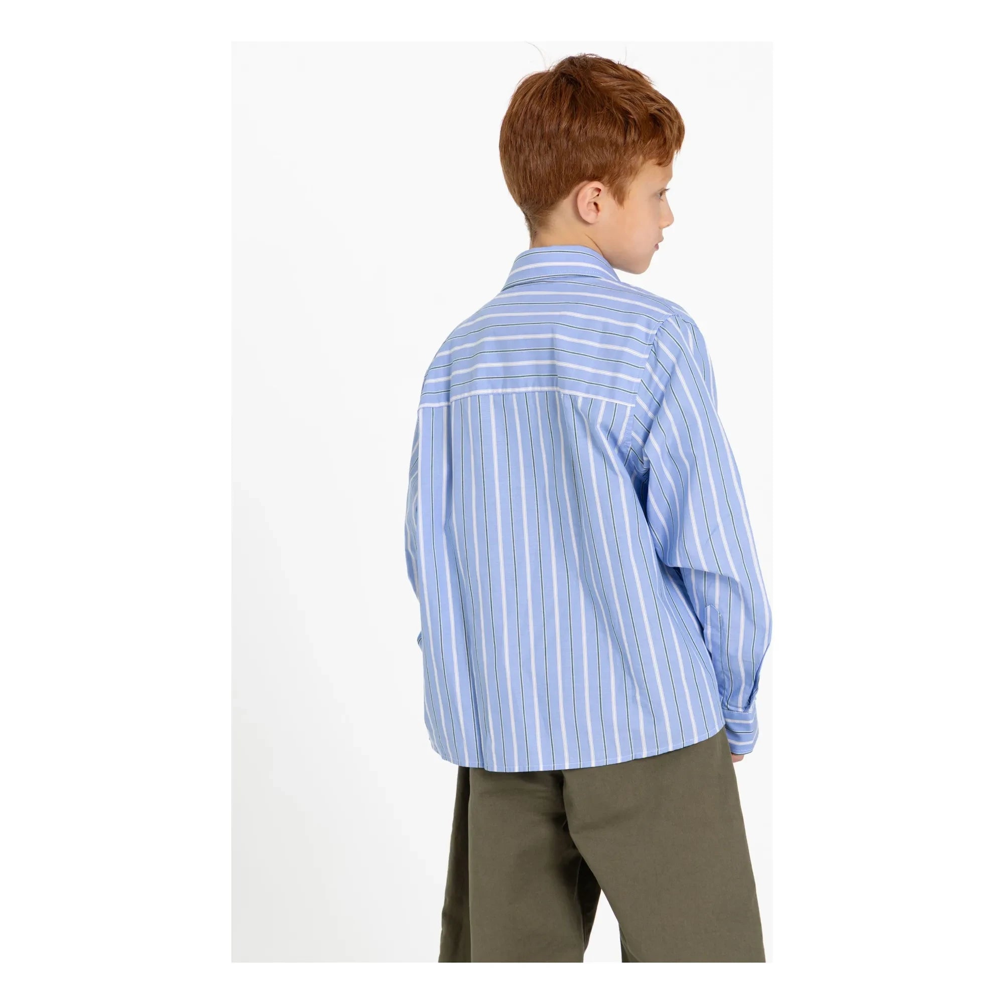 Finger in the nose - Zak Striped Shirt | Steel