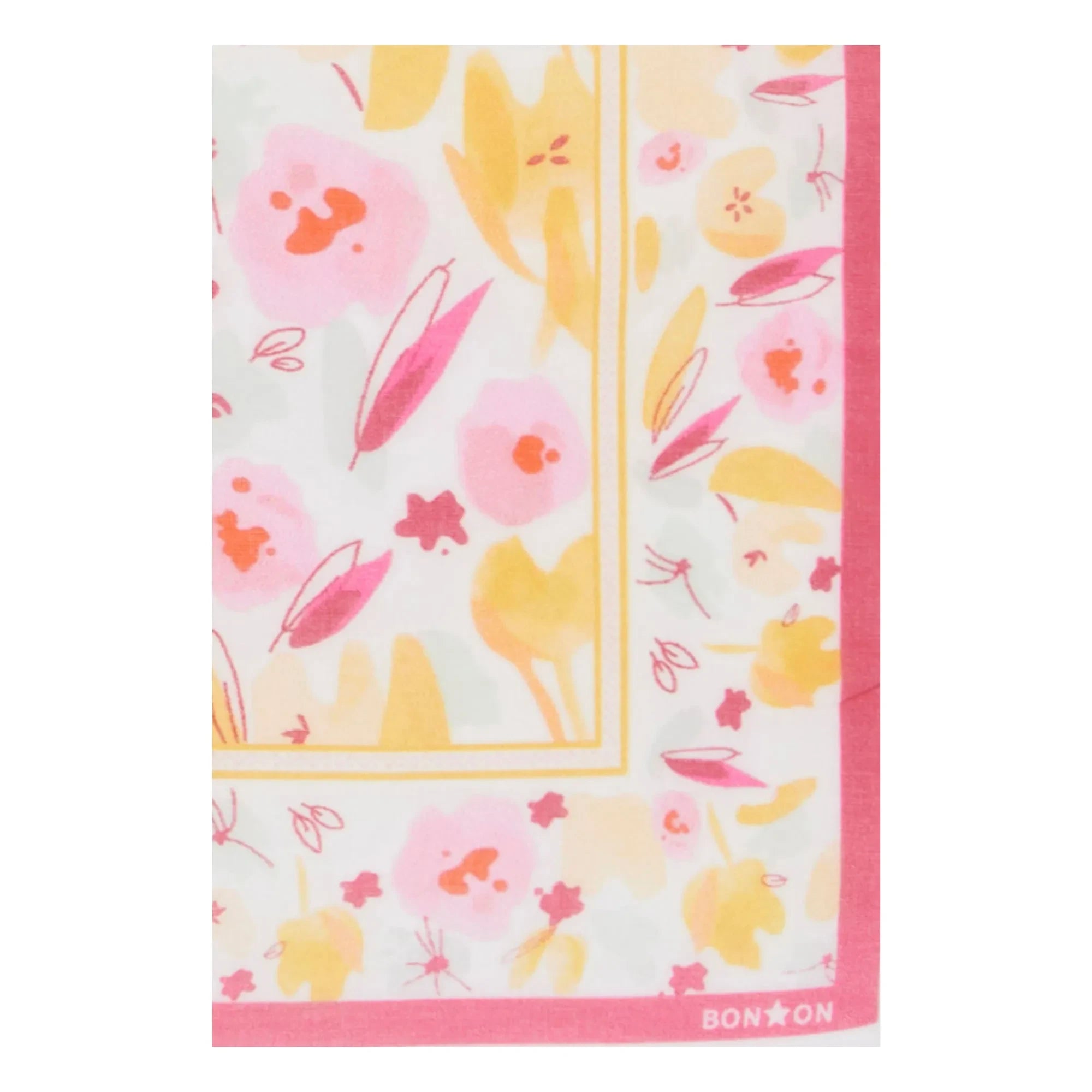 Bonton - Fouljo Fleuri Eşarp | Mürdüm