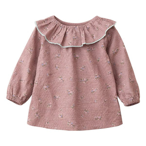 Lililotte - Charline Fleurie Organic Cotton Blouse | Powder Pink