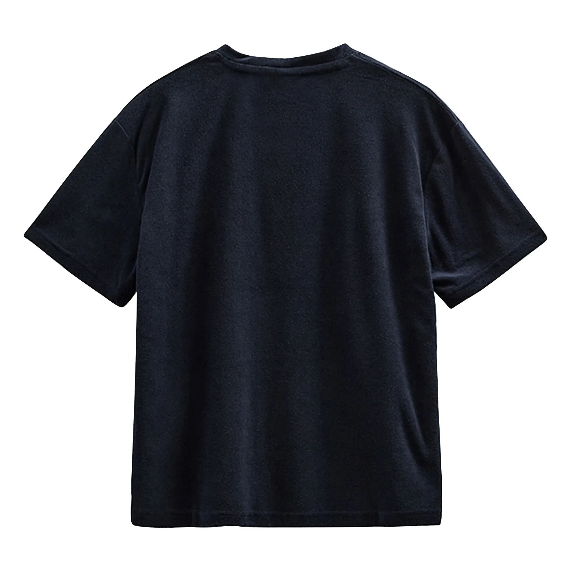 Anerkjendt - Akvillads Frottee-T-Shirt | Dunkelblau