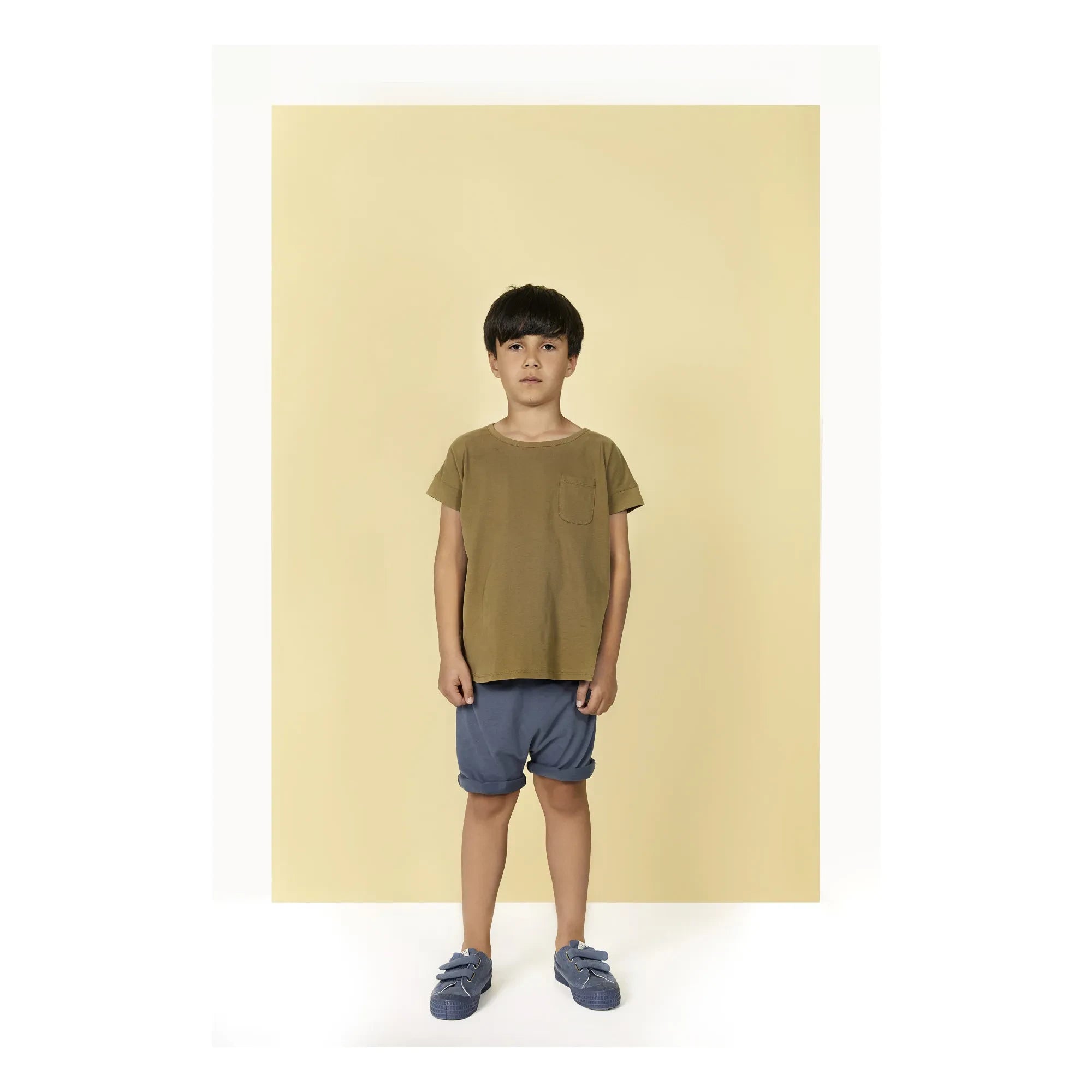 Gray Label - Organik Pamuk Şort | Gri mavi