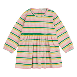 Bobo Choses - Geripptes Kleid aus Bio-Baumwolle mit Streifen | Ecru