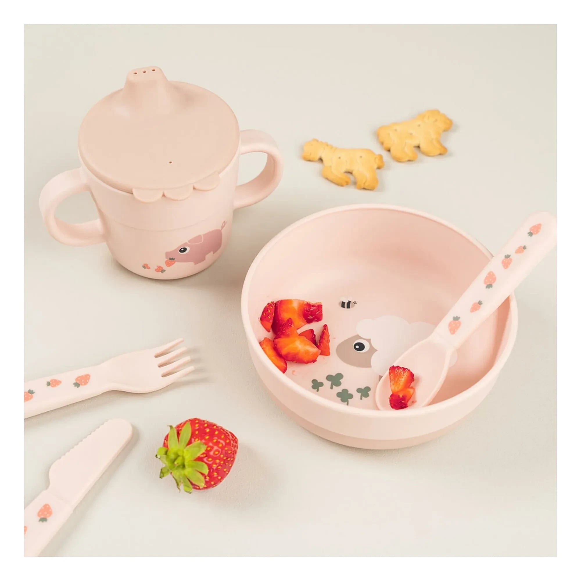 Done by Deer - Small bowl | Pink
