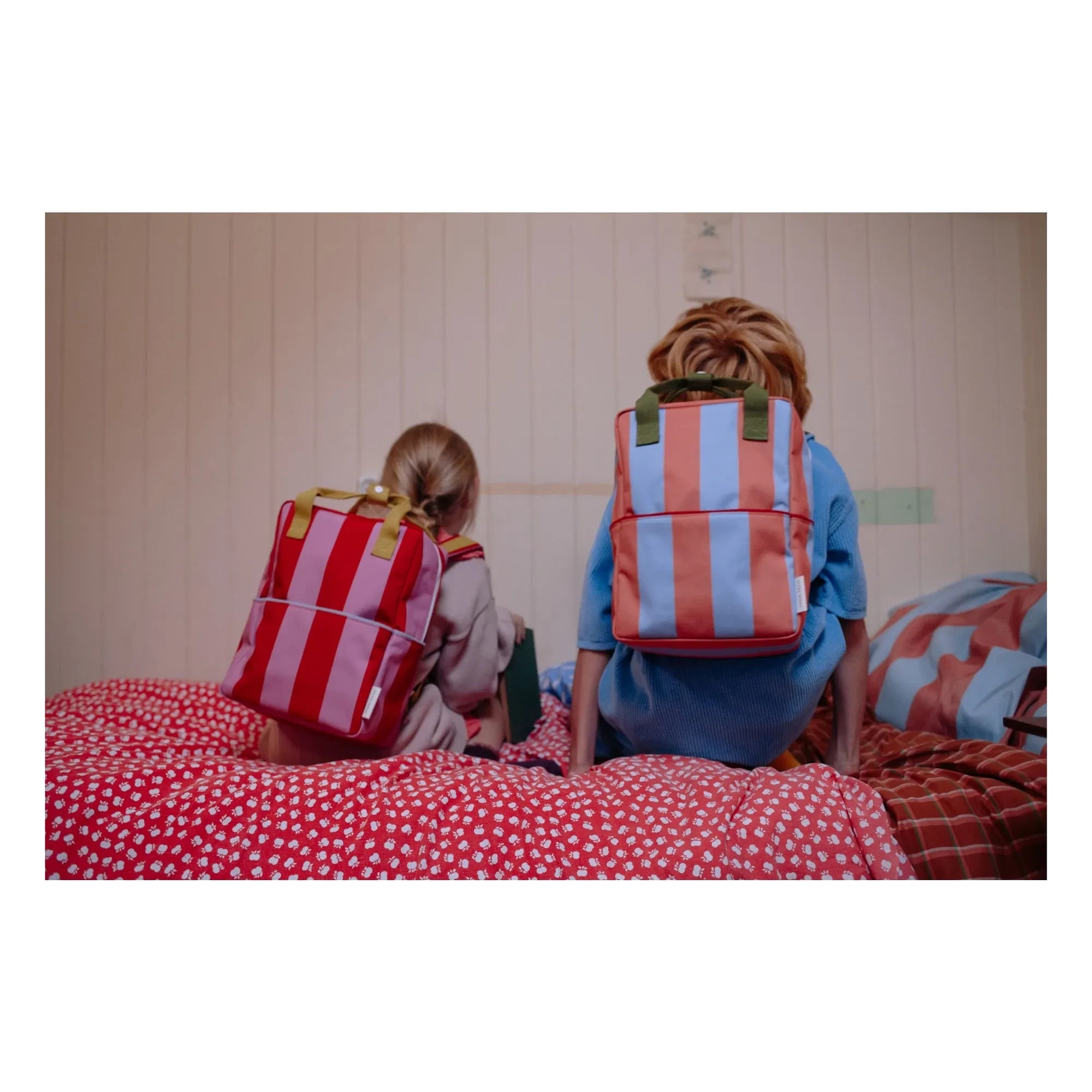 Sticky Lemon - Medium Striped Backpack | Fuchsia