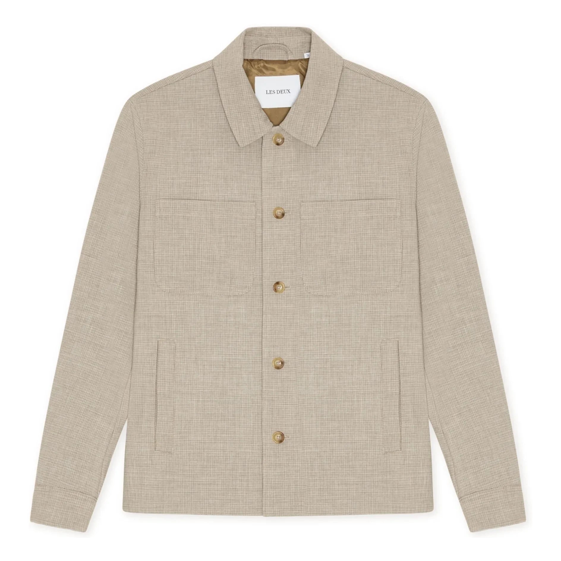 Les Deux - Veste Check Hybrid | Kahverengi