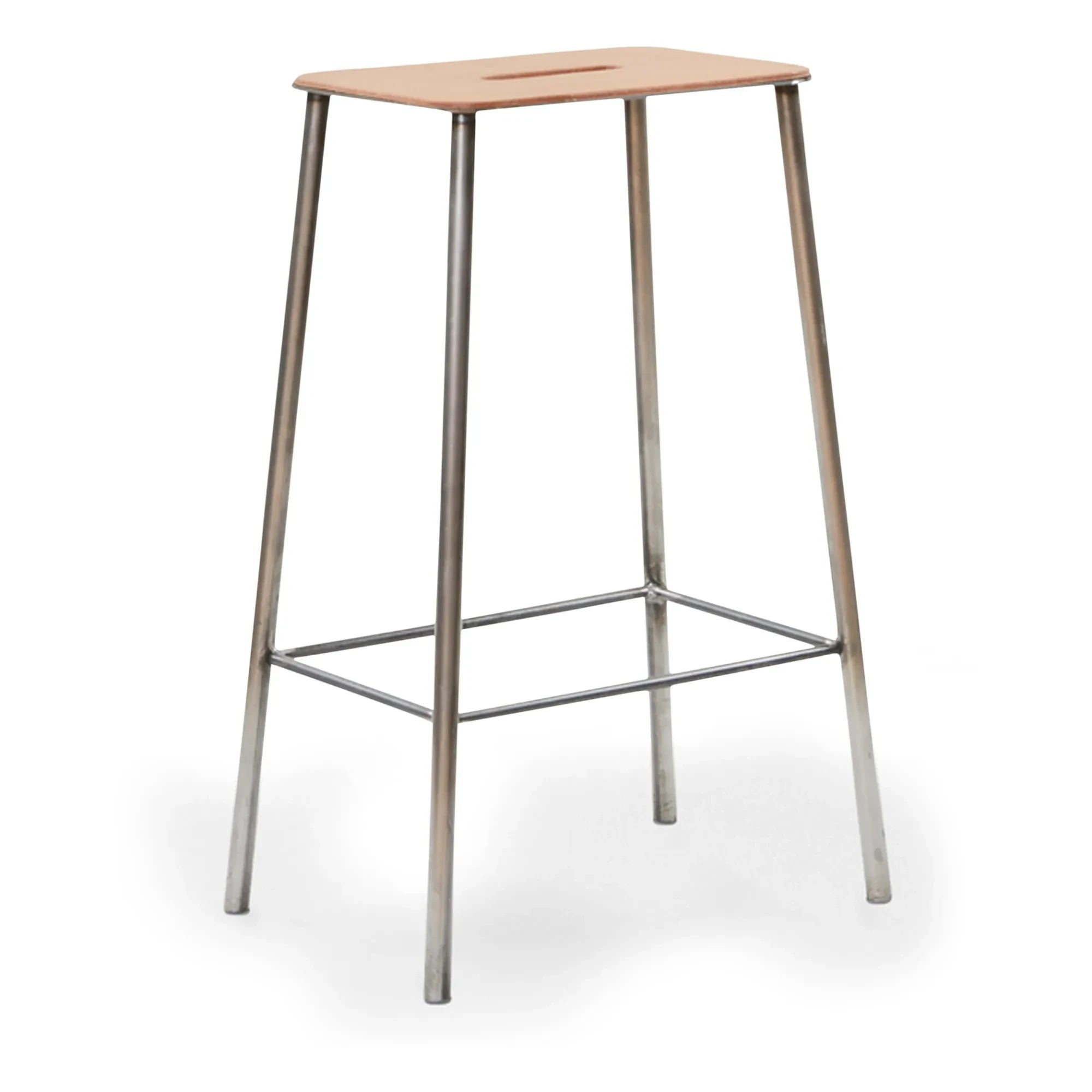 Frama - Adam Hocker, Ledersitz | Silber