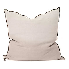 Maison de Vacances - Vice Versa Black Line Stonewashed Linen Kırlent | FiorediLatte
