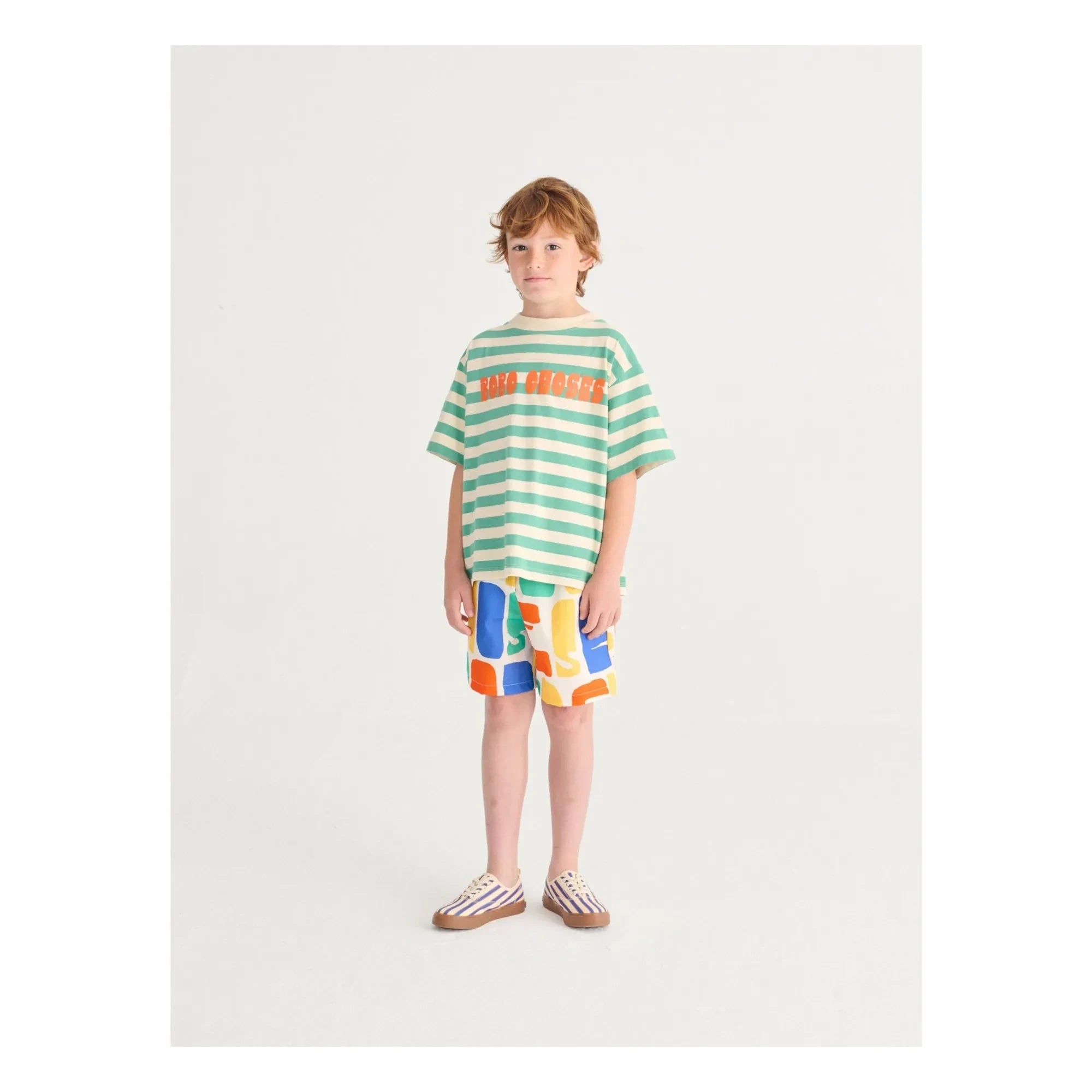 Bobo Choses - Gestreifte Schnürsneaker | Blau