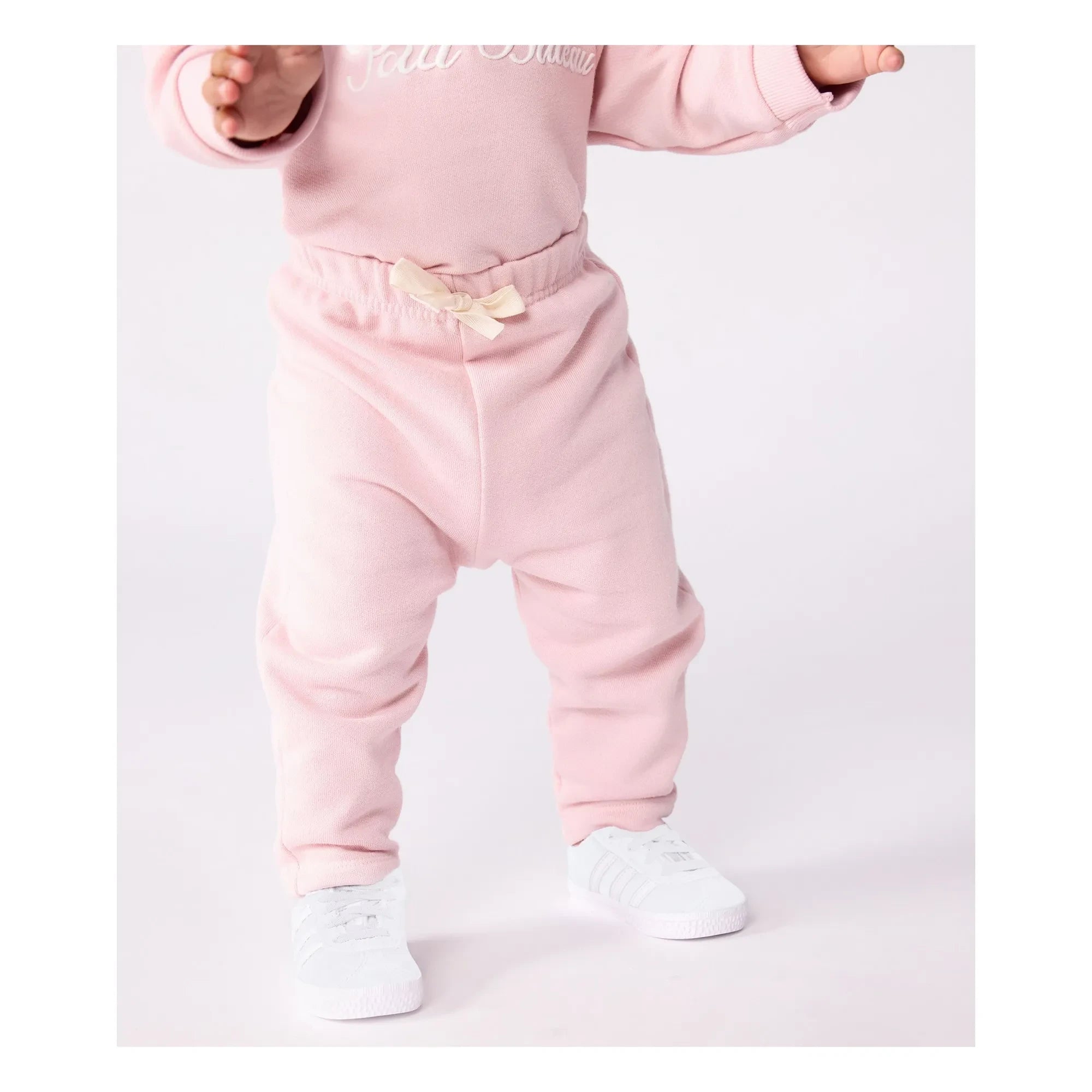 Petit Bateau - Organik pamuklu polar pantolon | Açık Pembe