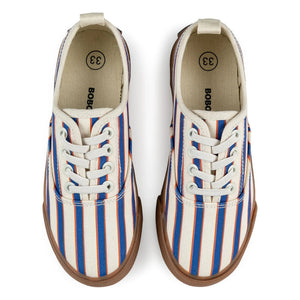 Bobo Choses - Gestreifte Schnürsneaker | Blau