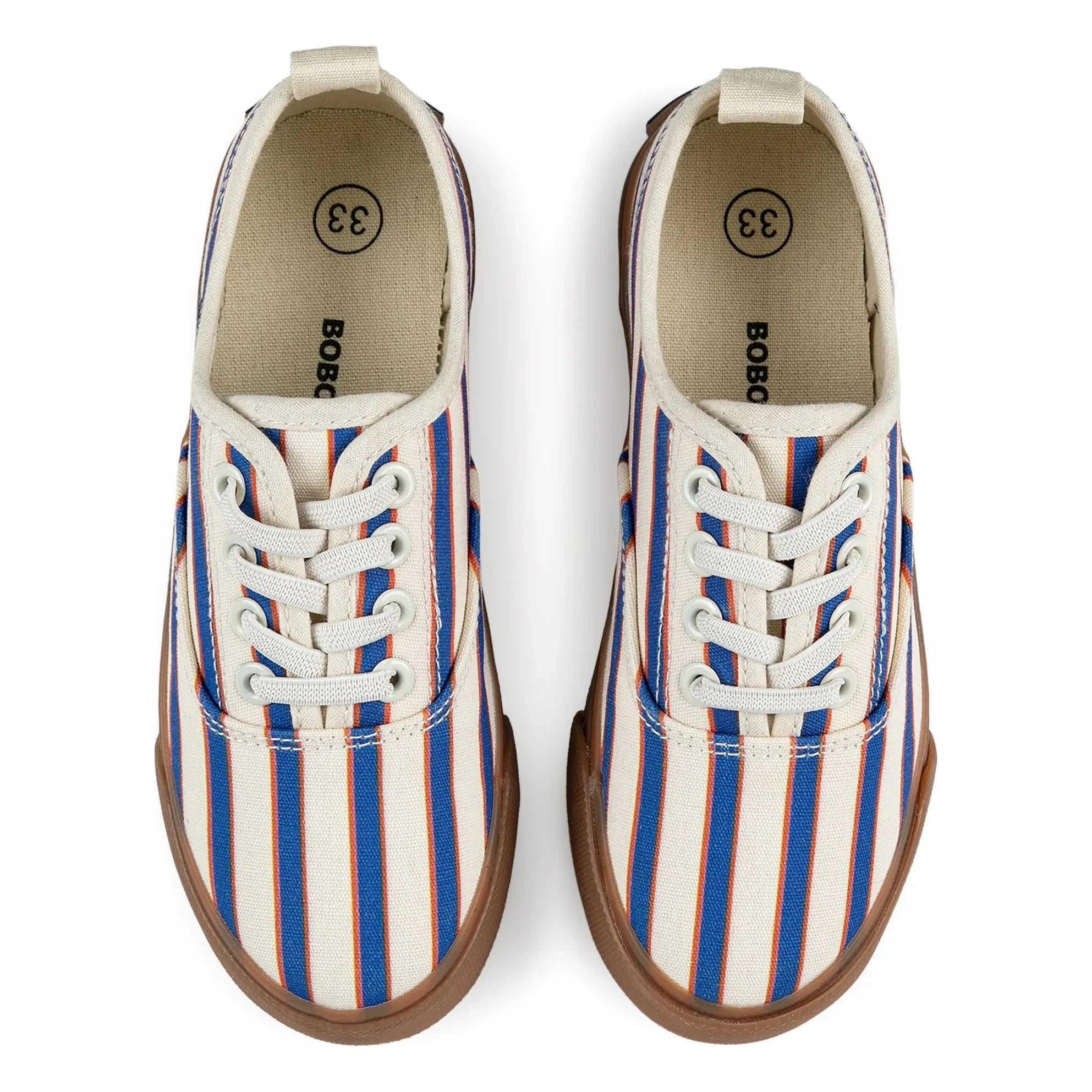 Bobo Choses - Gestreifte Schnürsneaker | Blau
