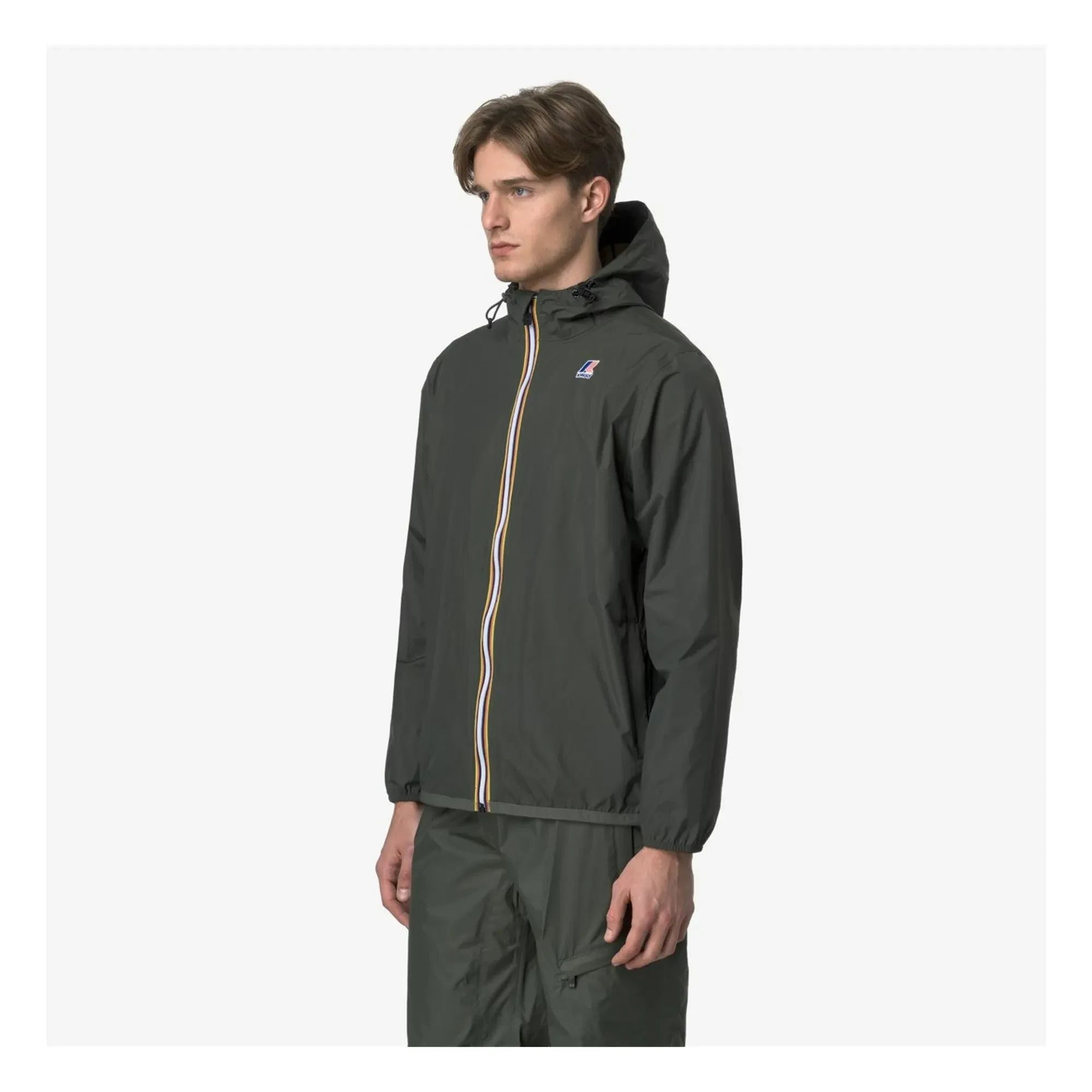 K-way - Windbreaker Le Vrai 4.0 Claude Ripstop Recycelte Fasern | Dunkelgrün