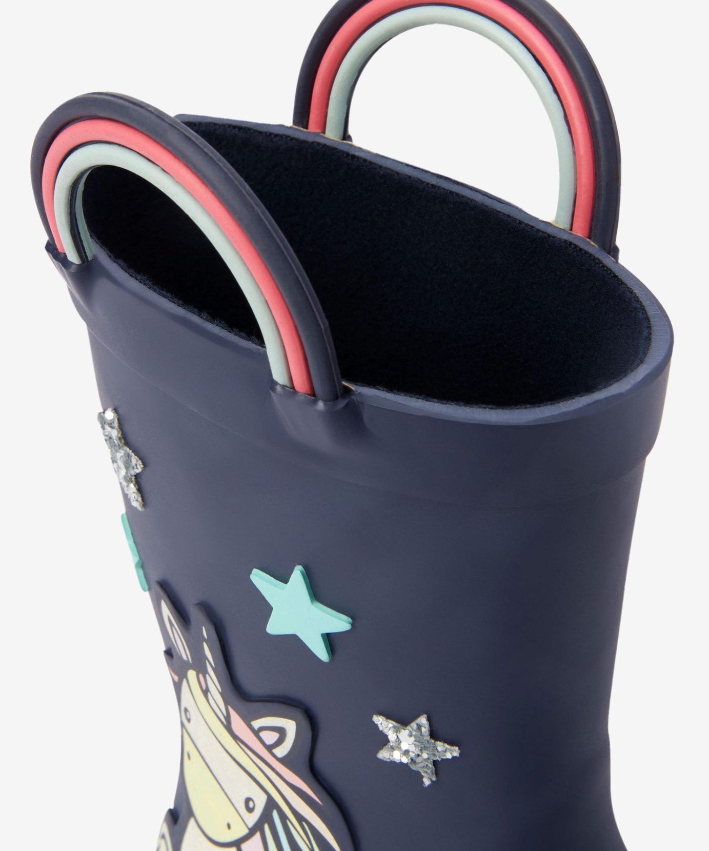 Next - Lacivert Unicorn Kız Çocuk Kışlık ve Yağmur Çizmesi - 30.5-Dinossi