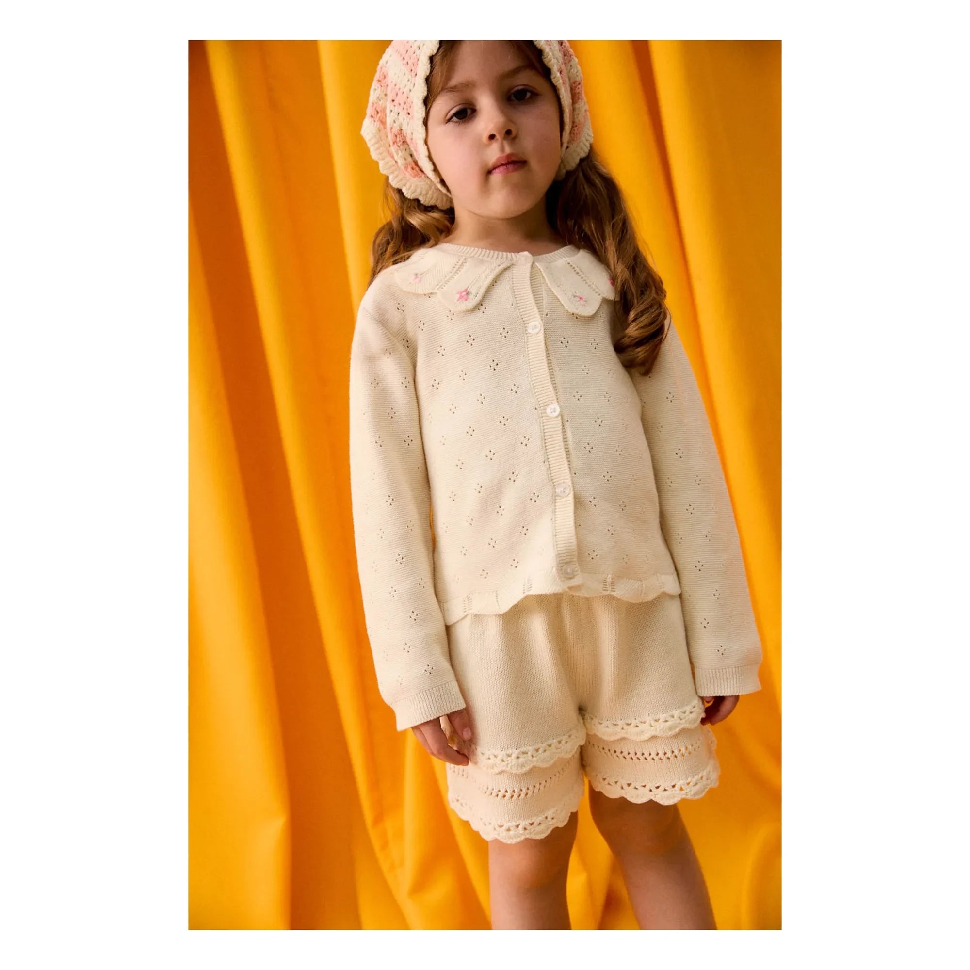 Louise Misha - Pointelle Mynalette Vest | Cream