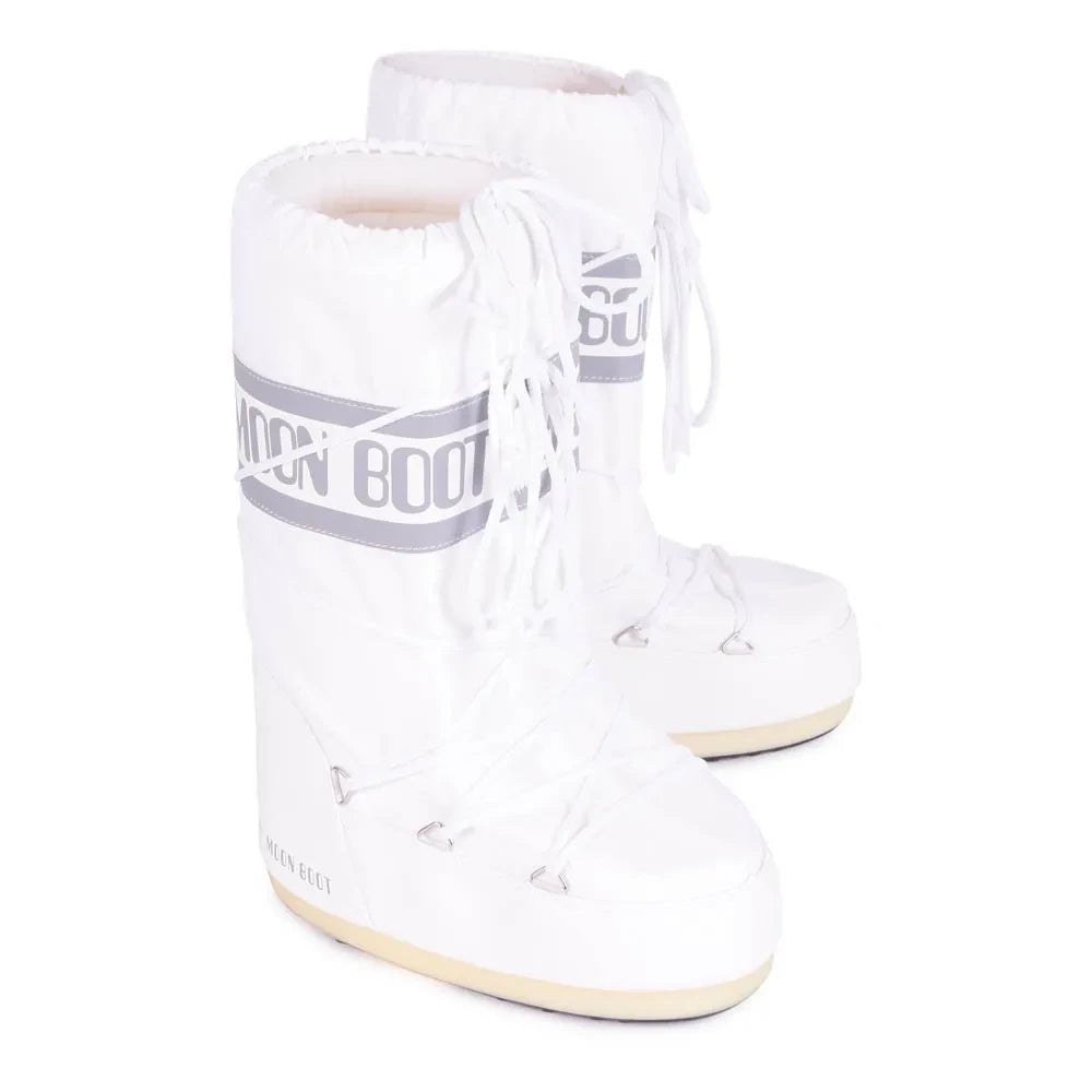 Moon Boot - Nylon-Schneestiefel | Weiß