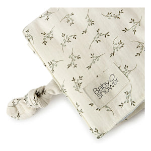 Babyshower - Knot Olive Bloom travel changing mat | Ecru