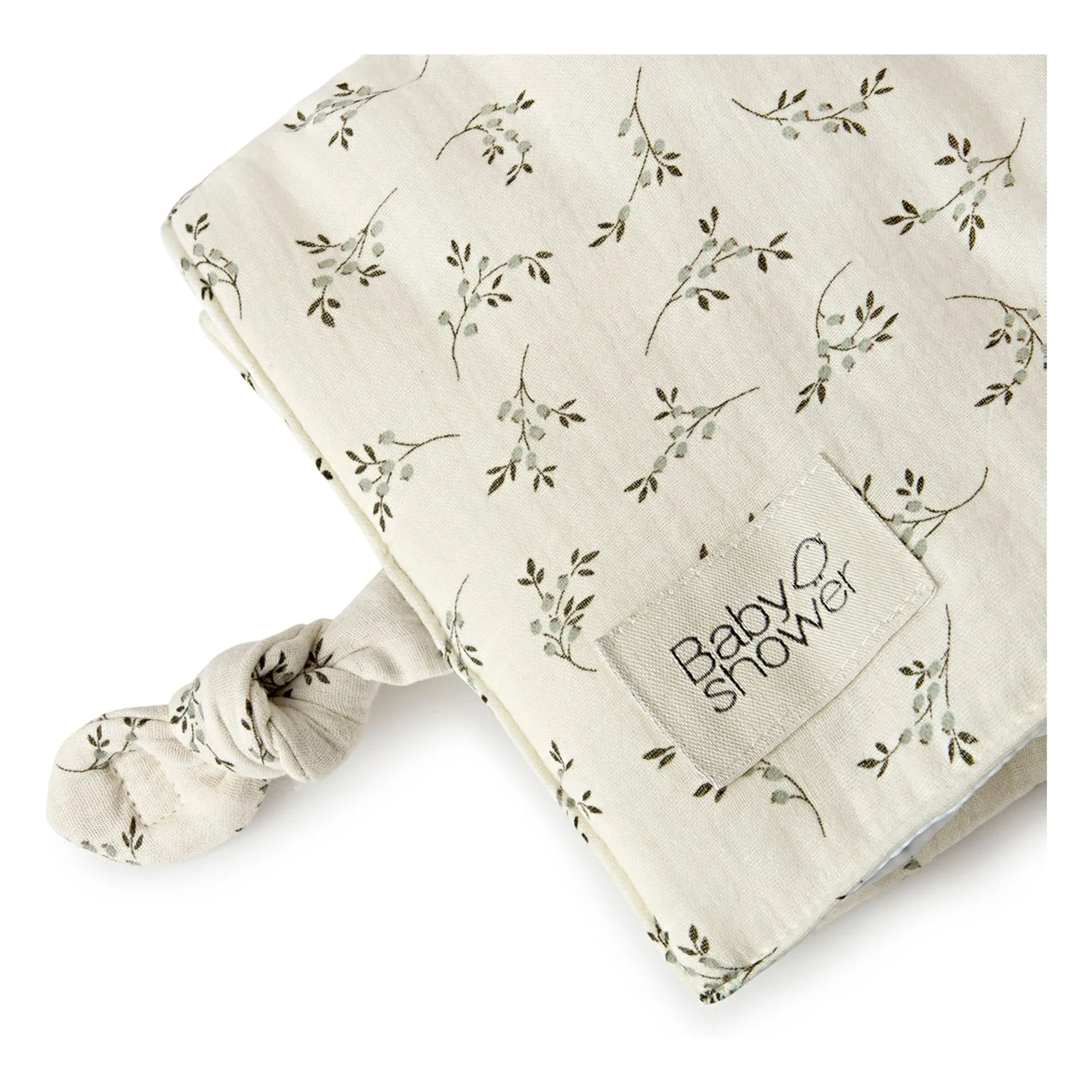 Babyshower - Knot Olive Bloom travel changing mat | Ecru