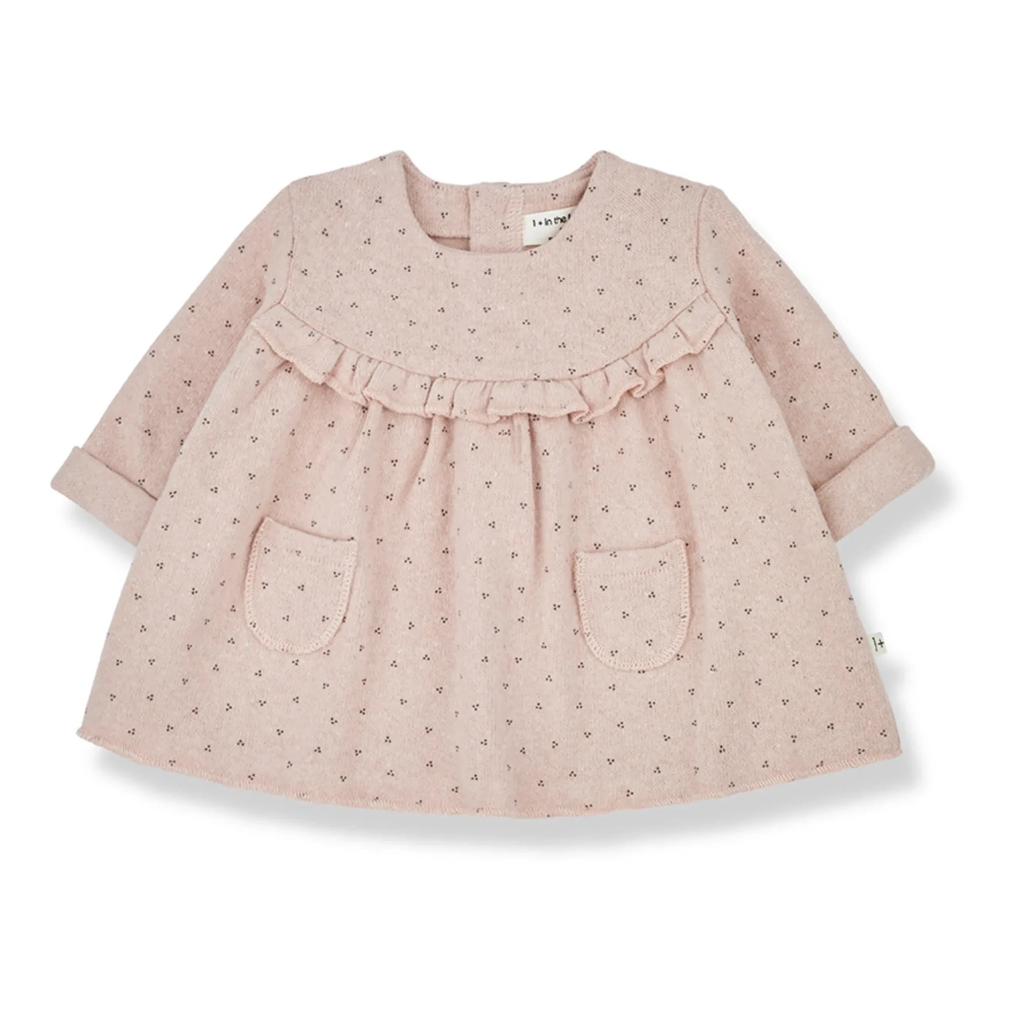 1+ in the family - Elke Kleid aus recyceltem Material | Blassrosa