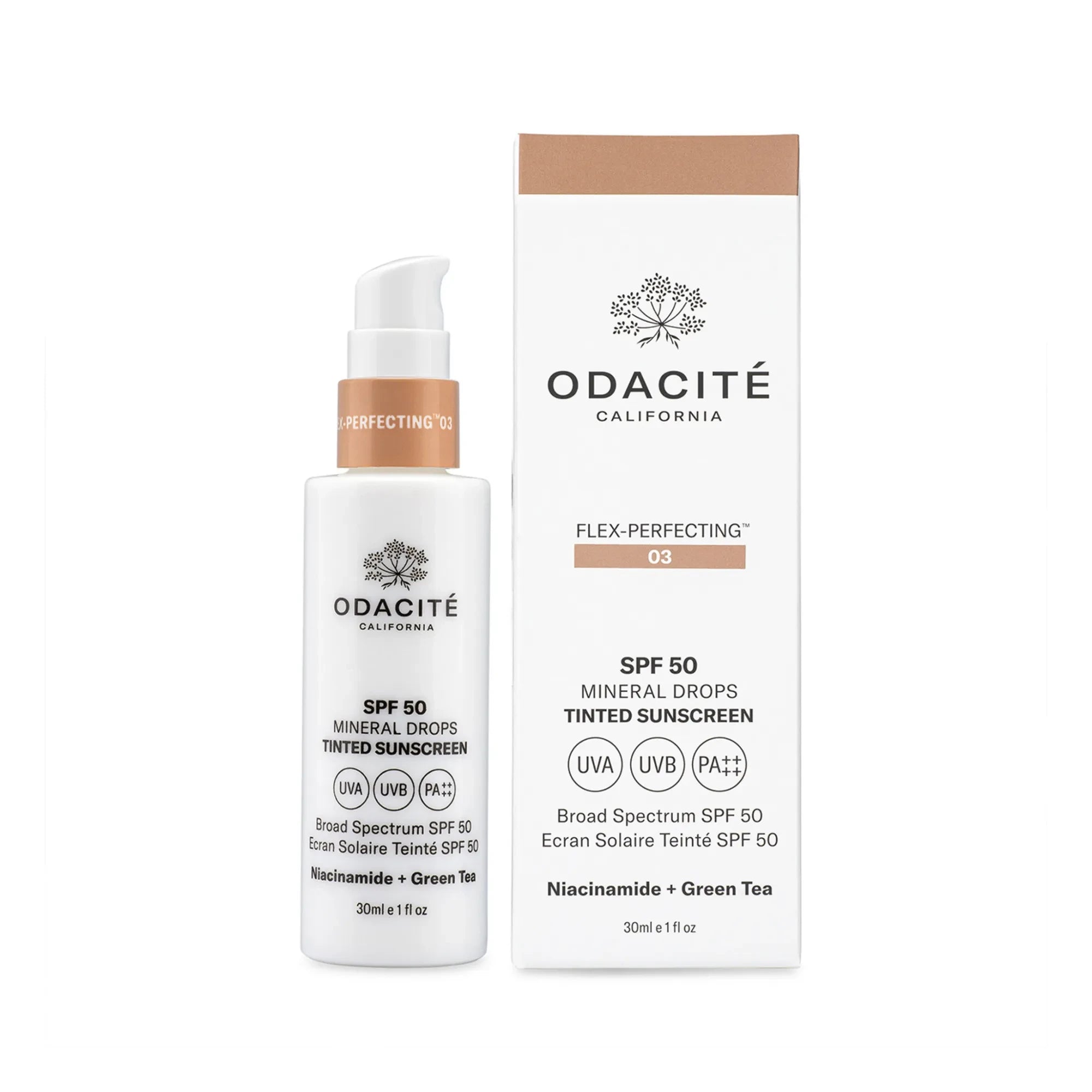 Odacité - Mineral Damarlı Renkli Güneş Kremi SPF 50 Flex-Perfecting™ - 30 ml | 03