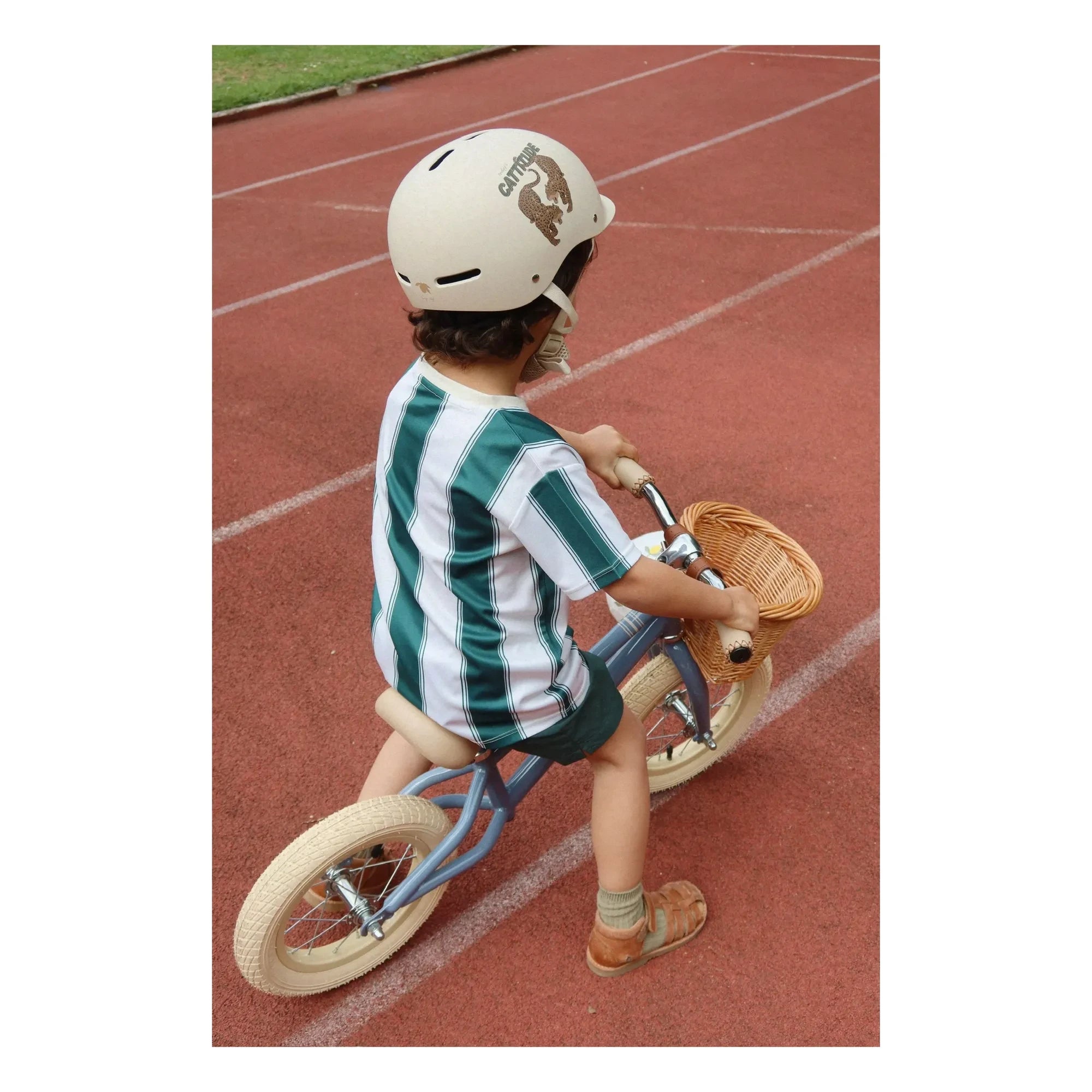 Konges Sløjd - Striped T-Shirt Recycled Fibres | Green