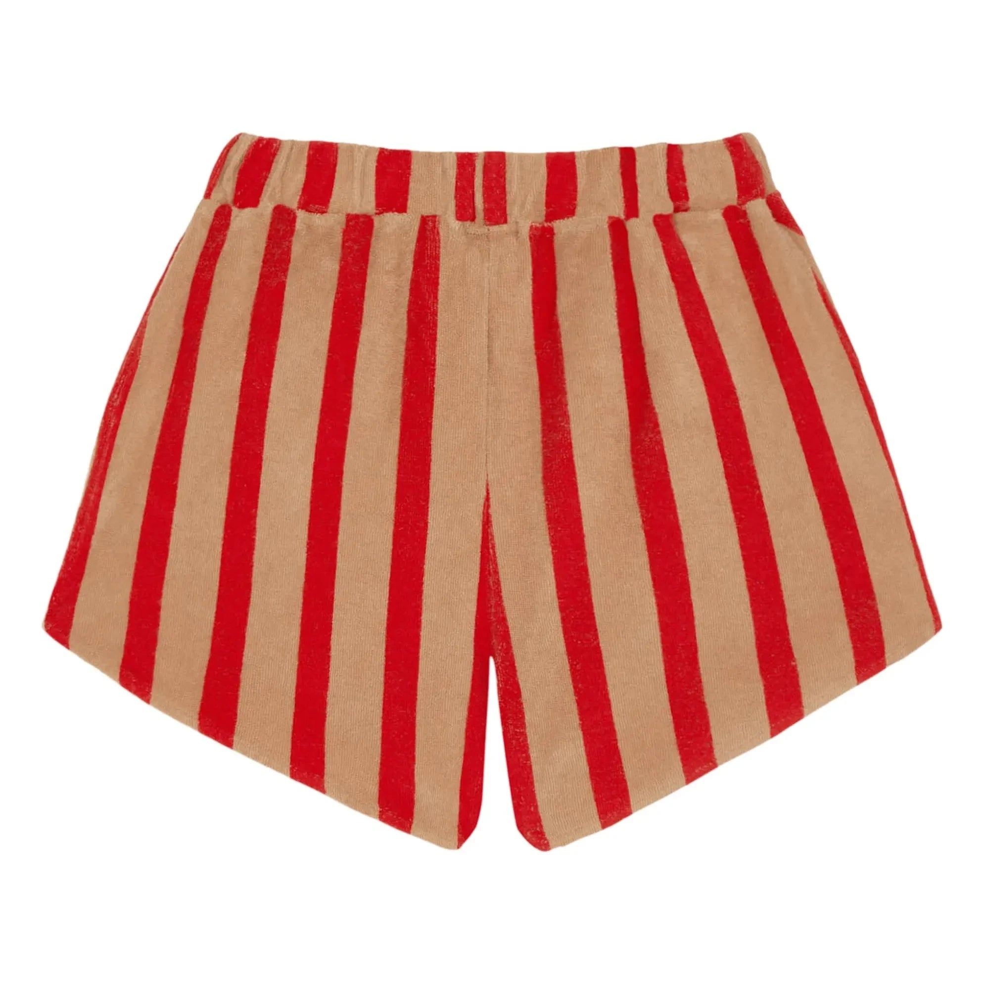 The Campamento – Gestreifte Shorts | Kamel